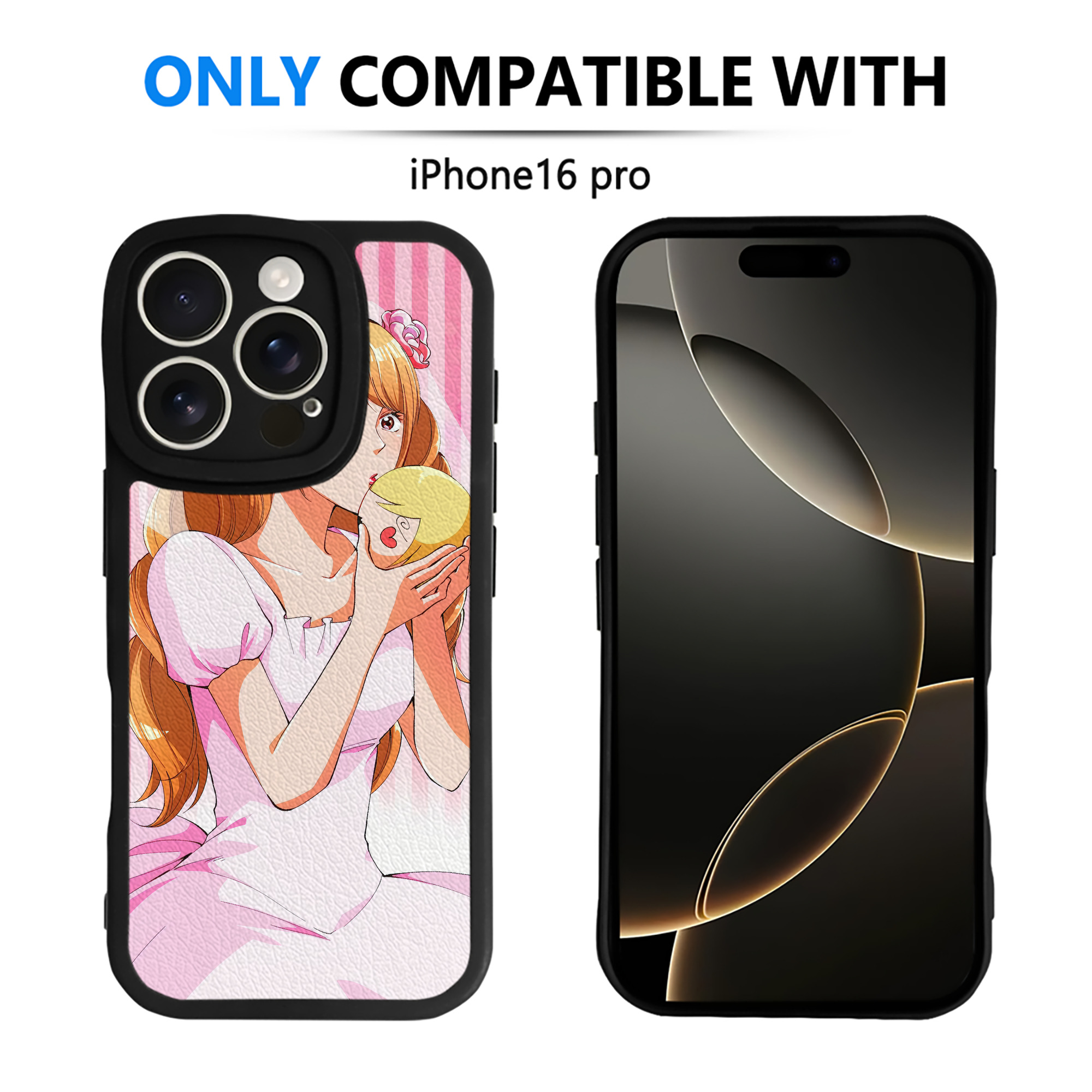 （画像用） ワンピース ONE PIECE 【iPhone 16シリーズ対応】シリコンスマホケース（レザー調） 材質：シリコン